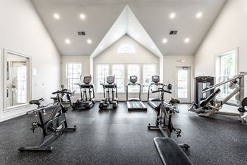 Cardio and Resistence Gym with Yoga Station and TRX Bands AatAlexandria of Carmel Apartments